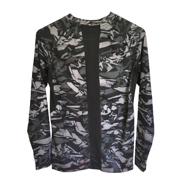 RUSSELL Dri Power Stretchy Camouflage Activewear Shirt in Gray & Black SZ S - Picture 6 of 9